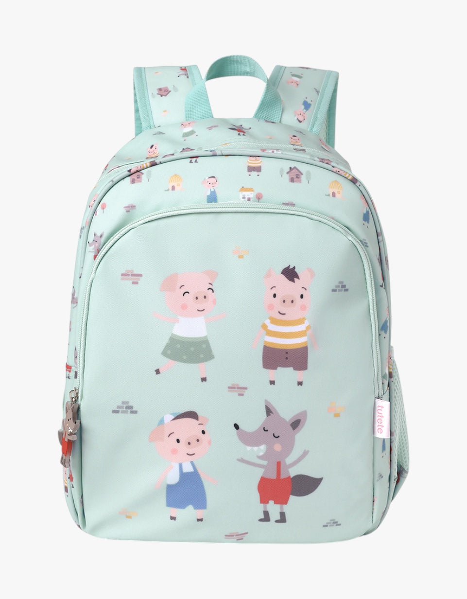 Mochila Média + Porta-chaves | The Three Little Pigs