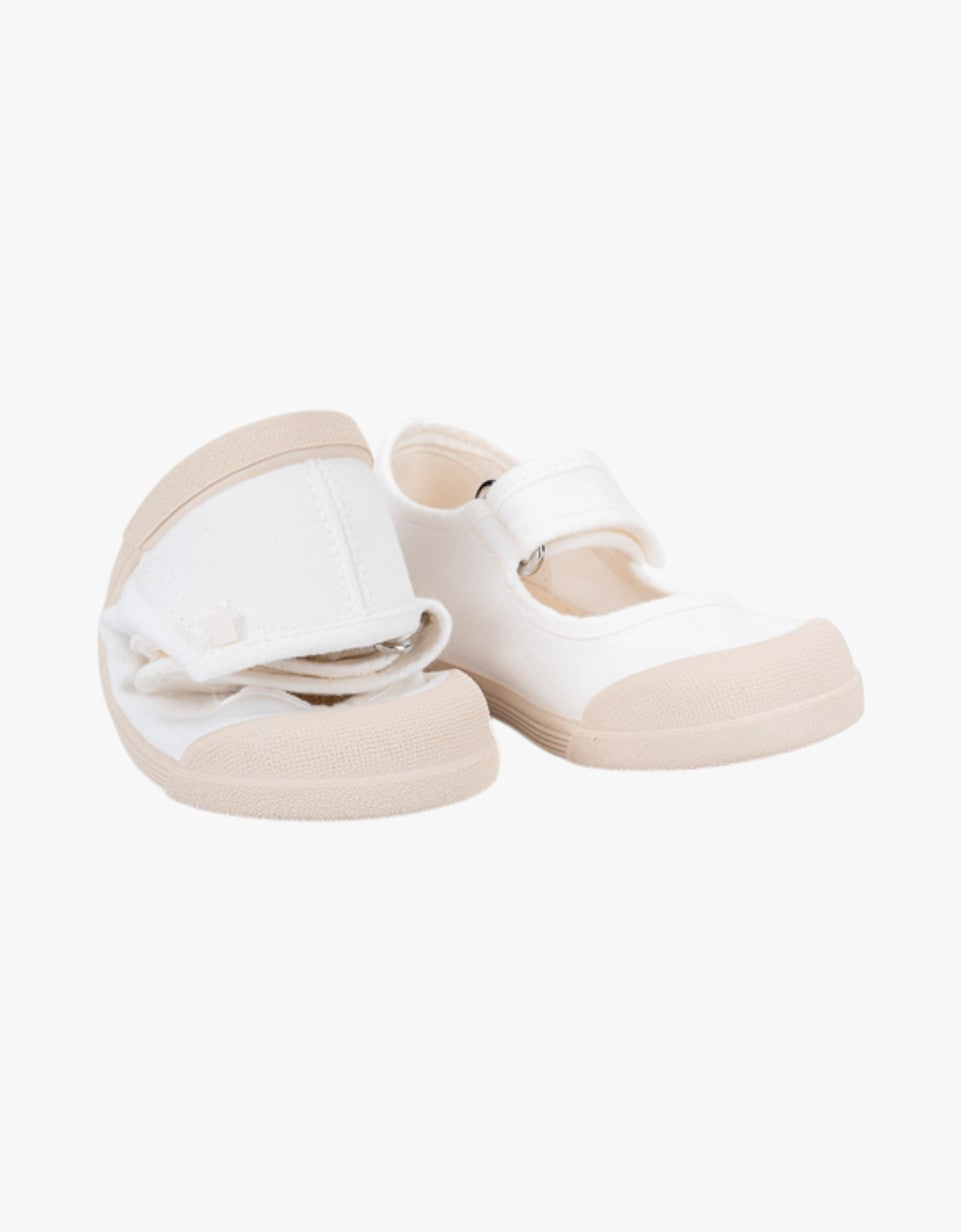 Sapatilha com velcro Mercedes | Branco