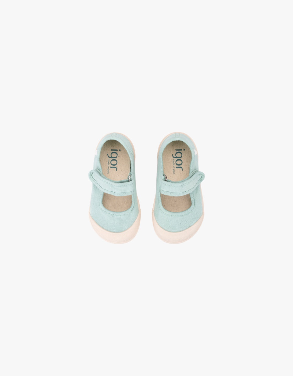 Sapatilha com velcro Mercedes | Menta