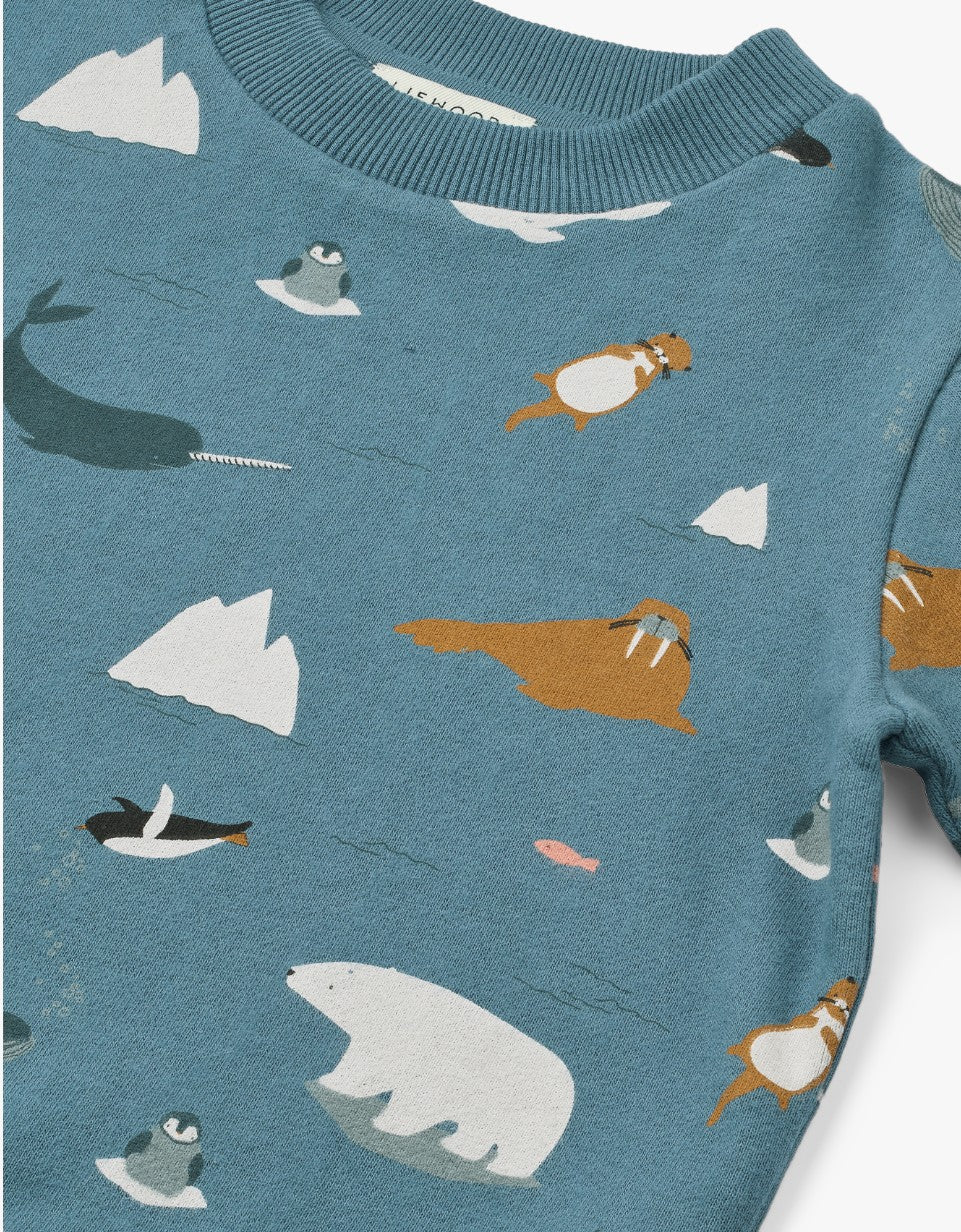 Sweatshirt estampada Thora | Arctic Sea /  Ocean view