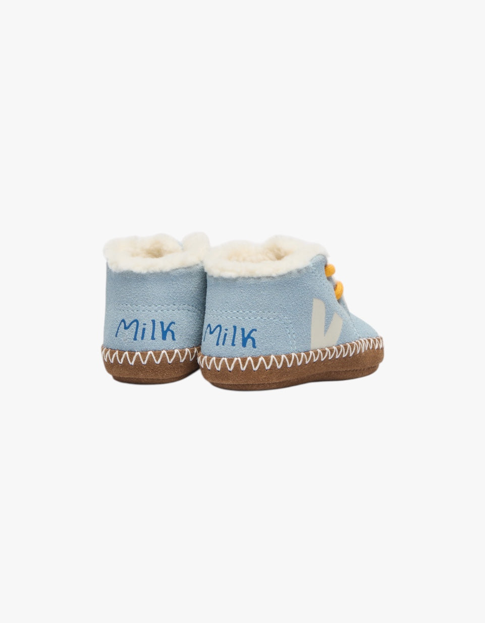 Veja X Milk Baby Winter Suede Steel Pierre