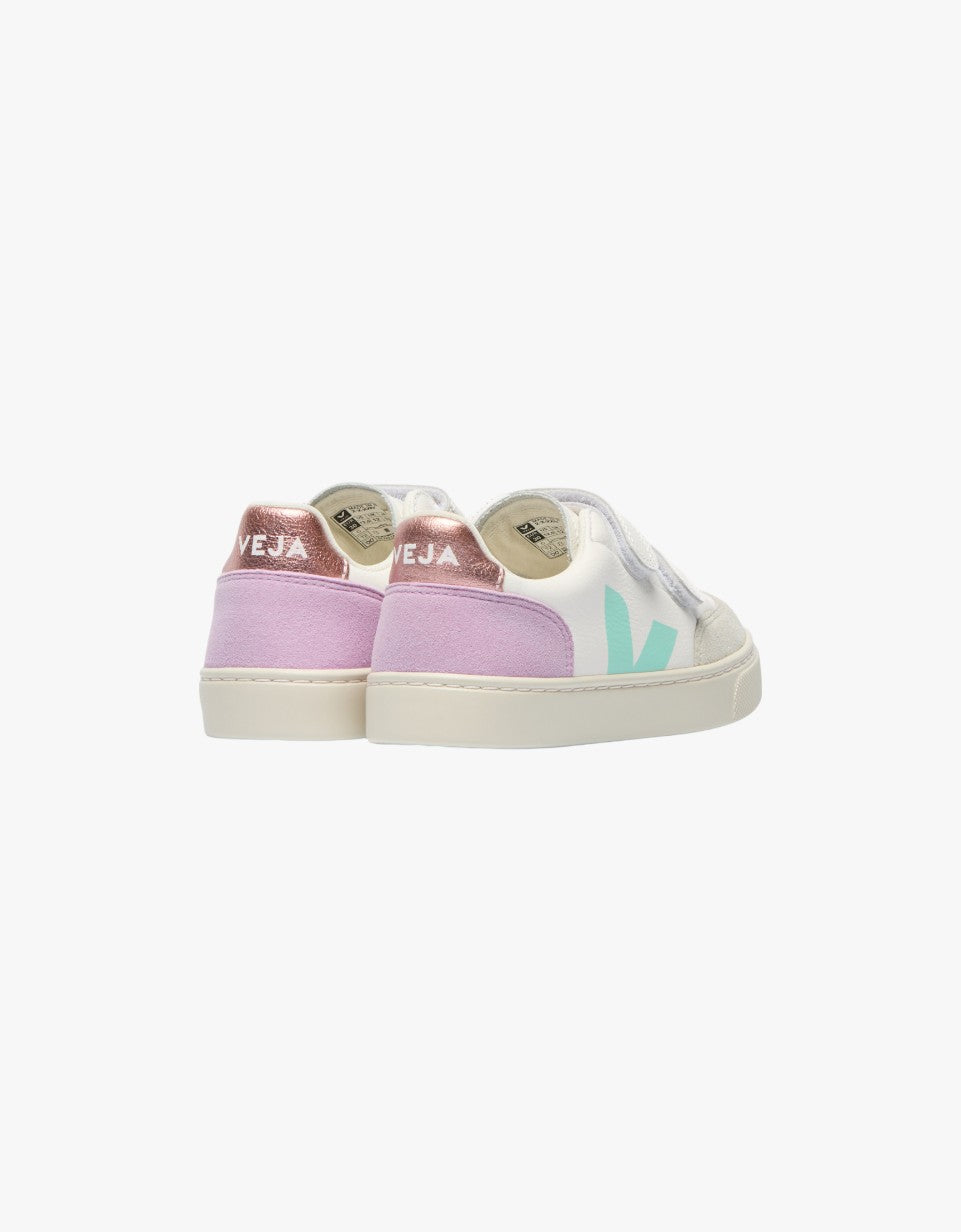V-12 Leather White Multico Orchid