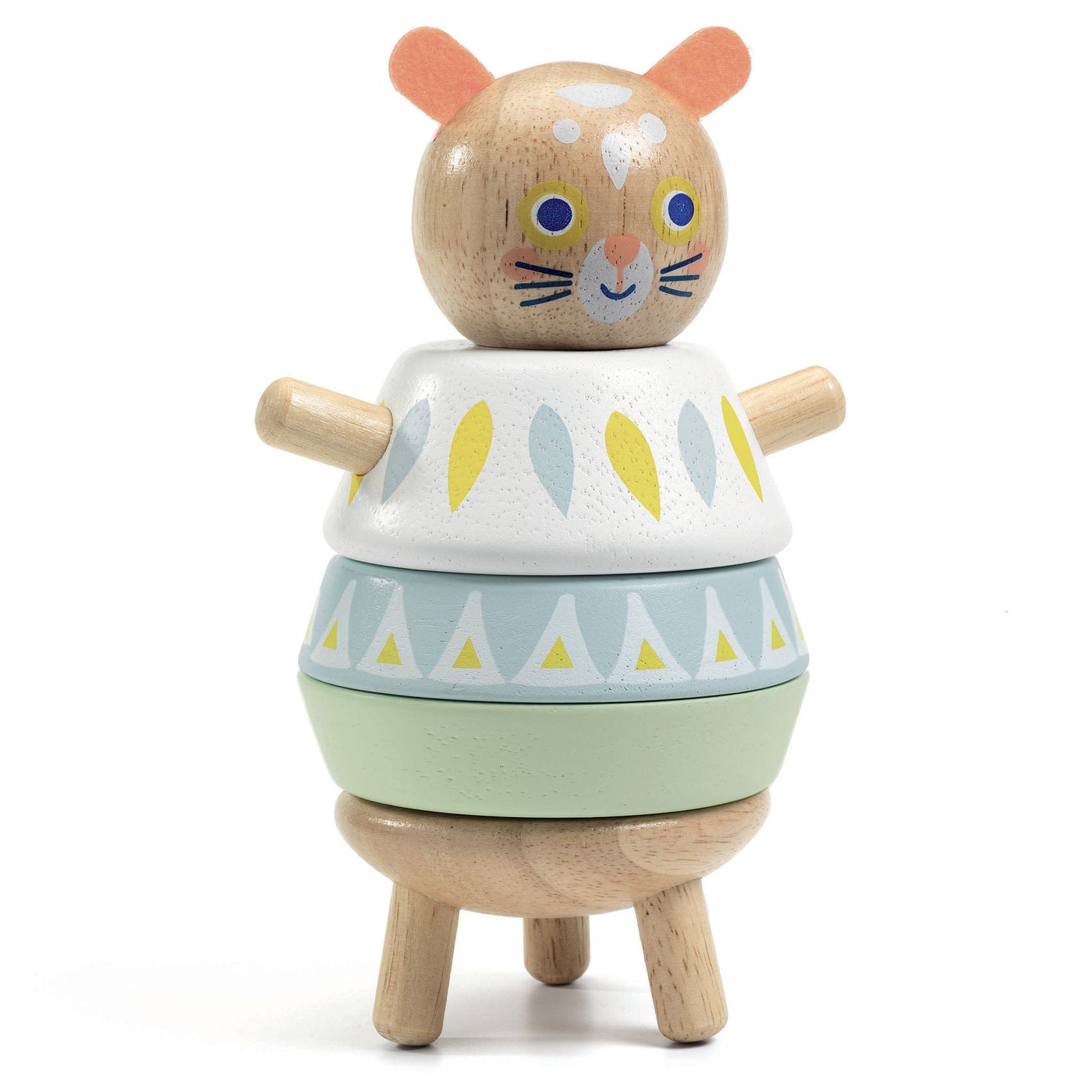 Djeco Brinquedos em Madeira BabySouri | Jogo de Empilhar o Rato