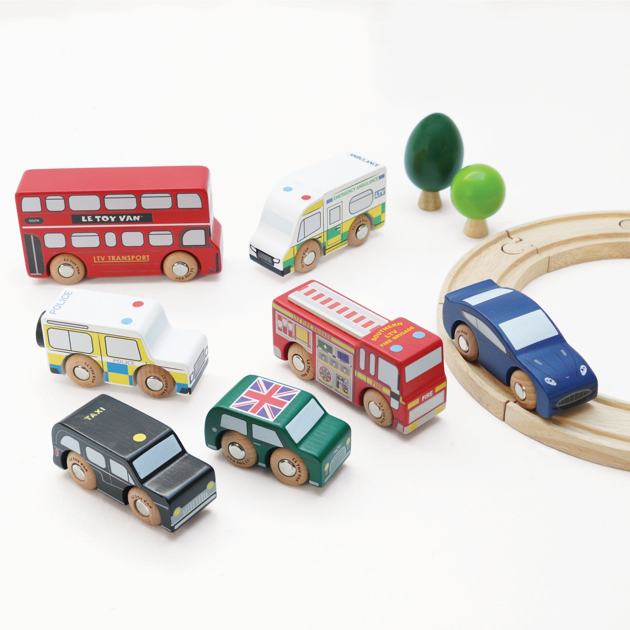 Le Toy Van Brinquedos em Madeira Conjunto de carros | Londres