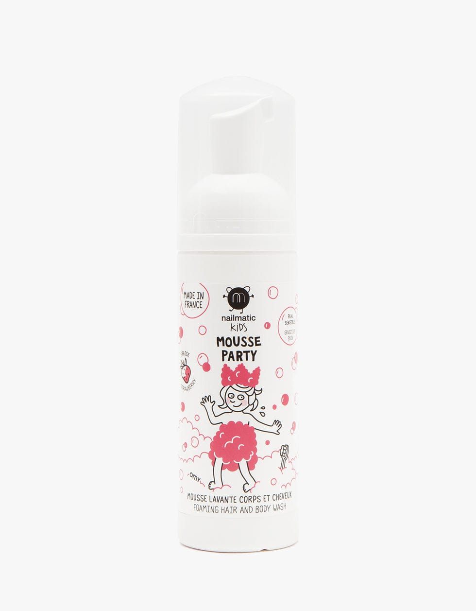 Nailmatic Produtos para o corpo Espuma de lavagem corpo e cabelo | Morango