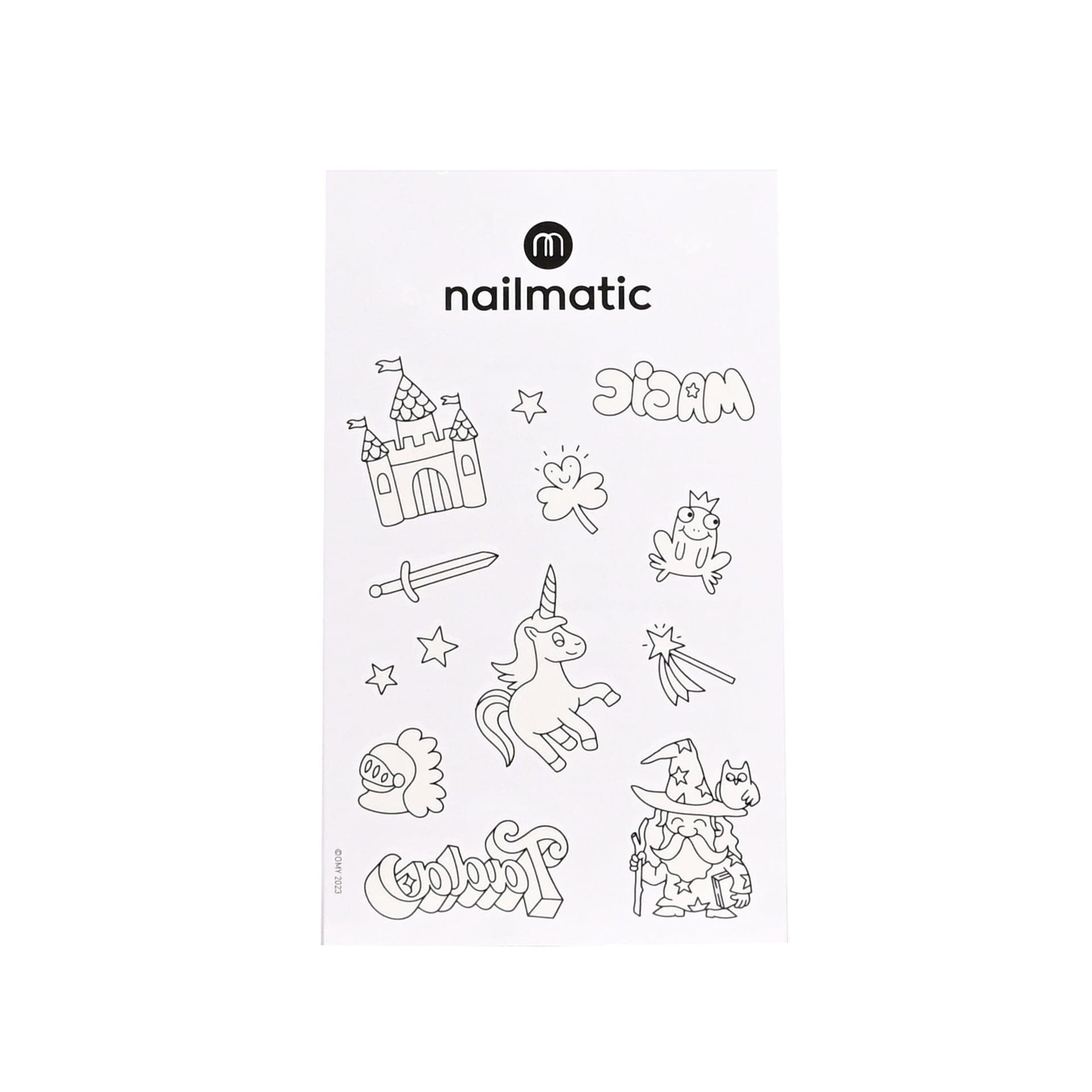 Nailmatic Produtos para o corpo Tatuagens temporárias para colorir | Mundo mágico