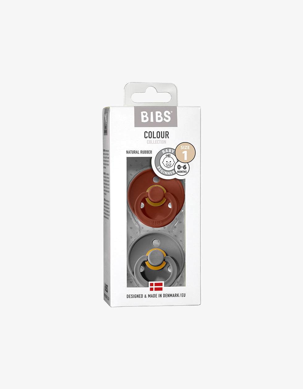 Bibs Pacifier Rust/ Smoke