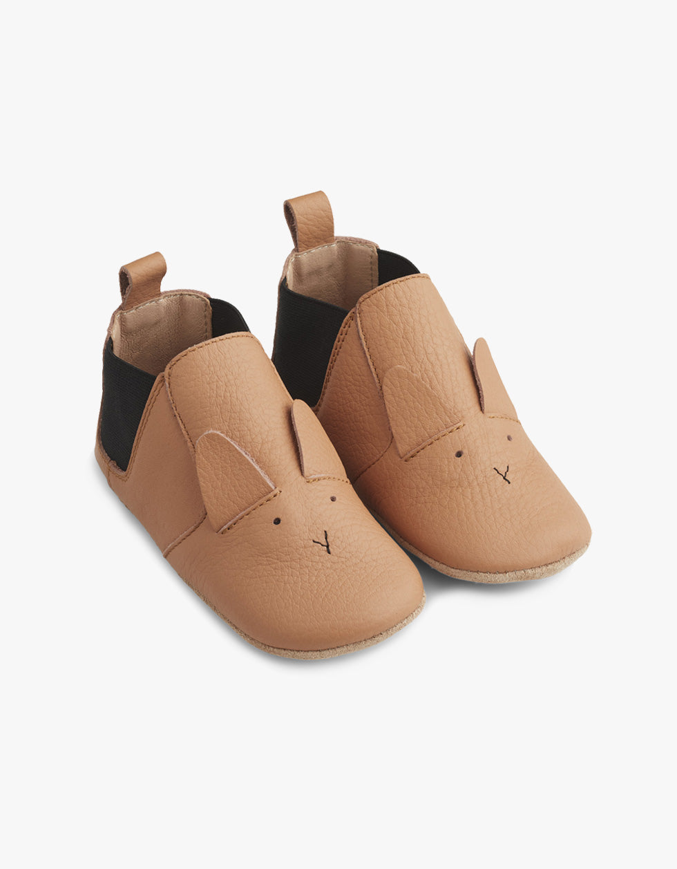 Edith Leather Slippers - Rabbit Tuscany Rose