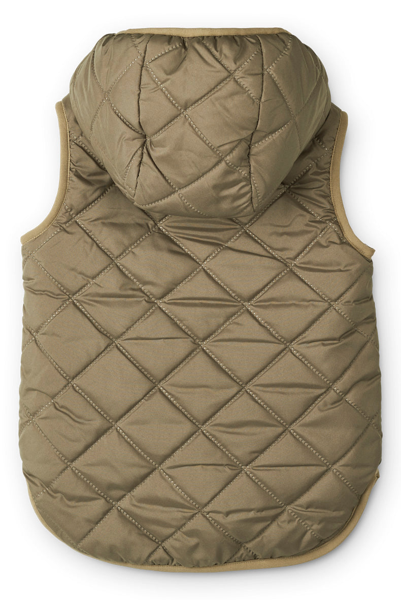 Diana Reversible Vest - Golden Caramel/Oat Mix