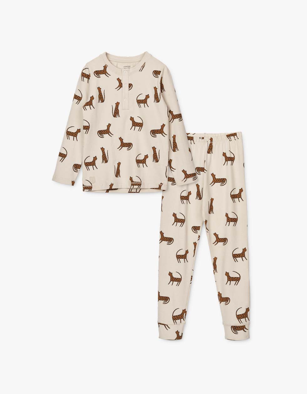Wilhelm Pyjamas Set Leopard/ Sandy