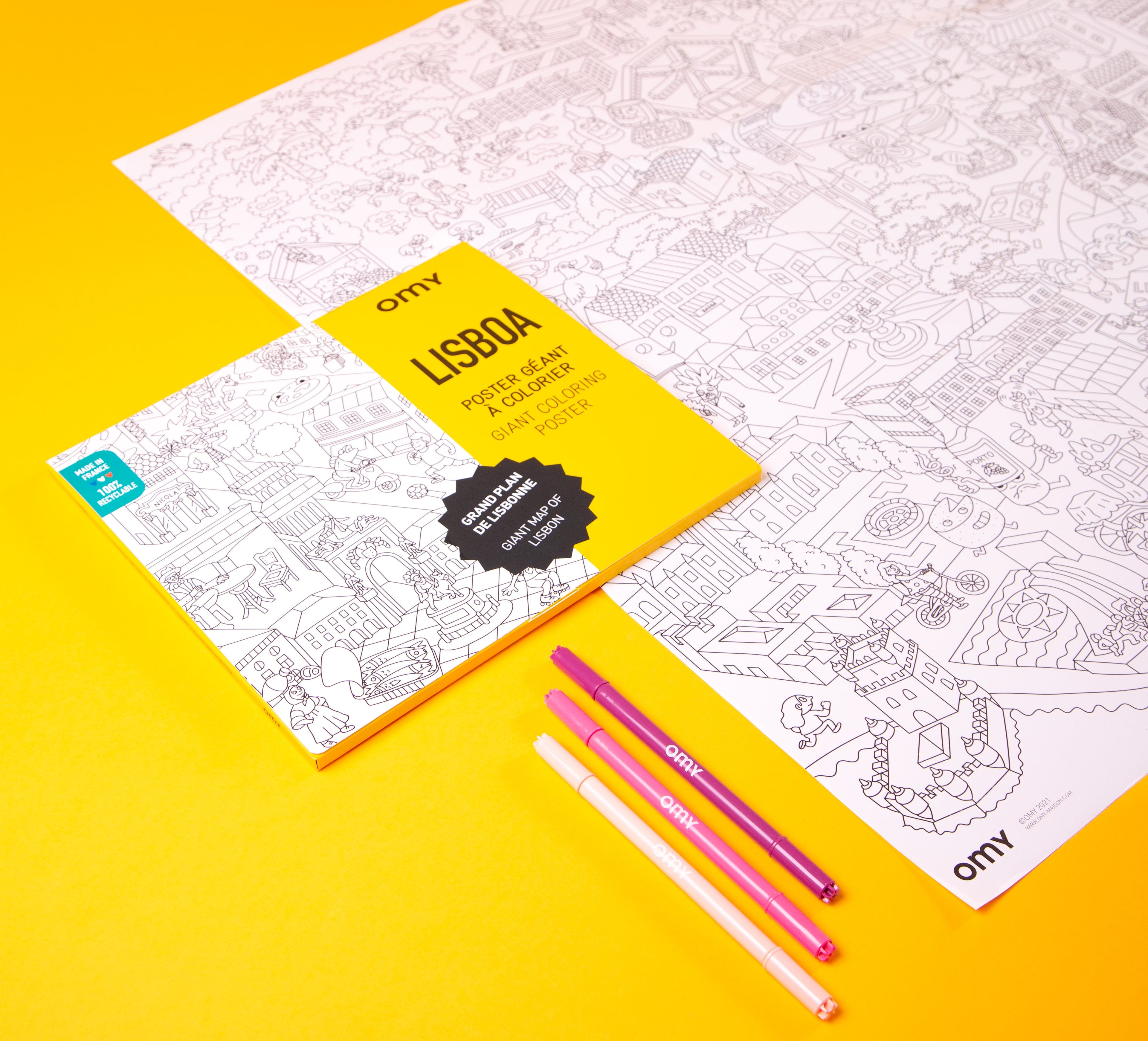 OMY Posters para Colorir Poster para colorir | Lisboa