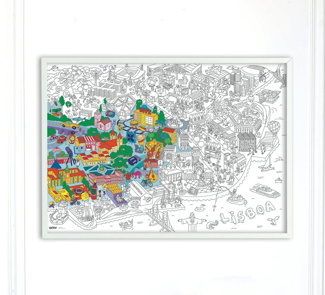 OMY Posters para Colorir Poster para colorir | Lisboa