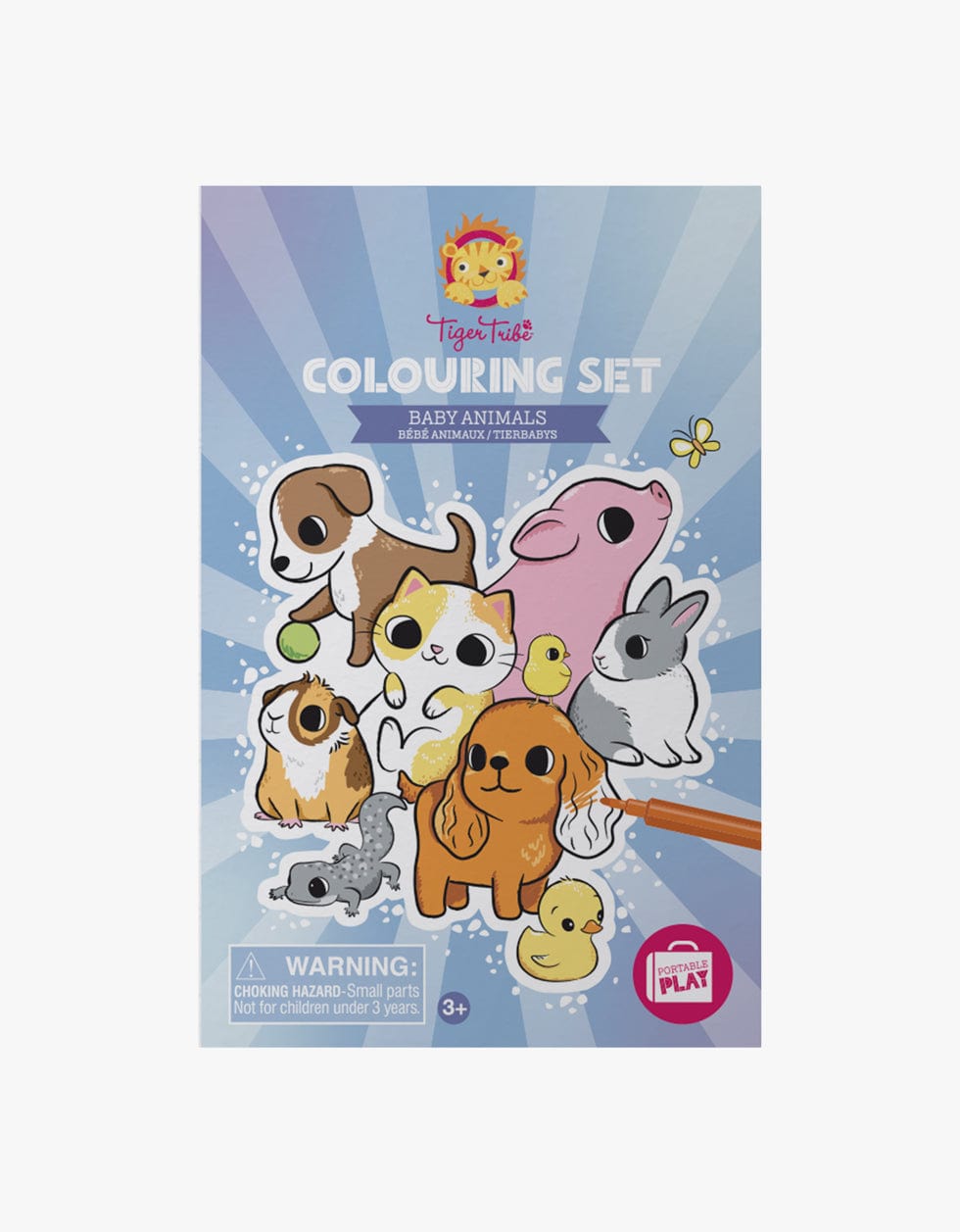 Tiger Tribe Criativos Conjunto para colorir | Baby Animals